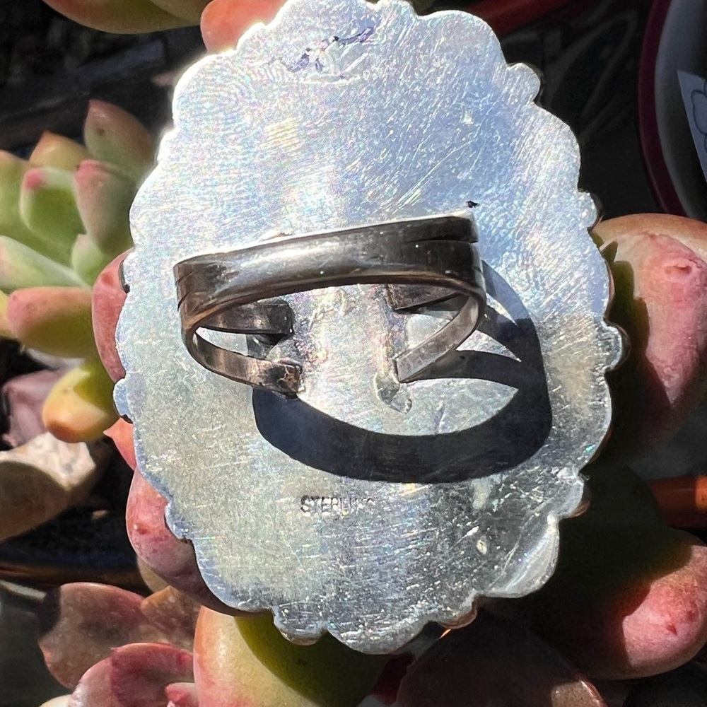 Turquoise Cluster Statement Ring - image 3